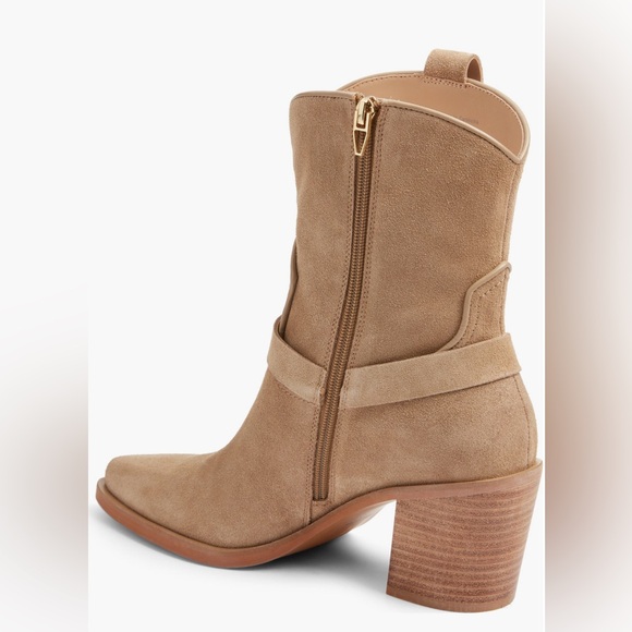 NWT in box Dolce Vita Kenzen Western Harness Boots – Dark Taupe Suede – Size 9M - Picture 4 of 10
